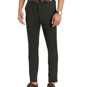 symbol premium men's slim fit stretch knit pants smart casual | flexi waist