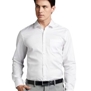 amazon brand symbol men's solid cotton formal shirt | plain | full sleeve regular fit (available in plus sizes)